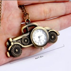 New Antique classic car quartz pocket watch